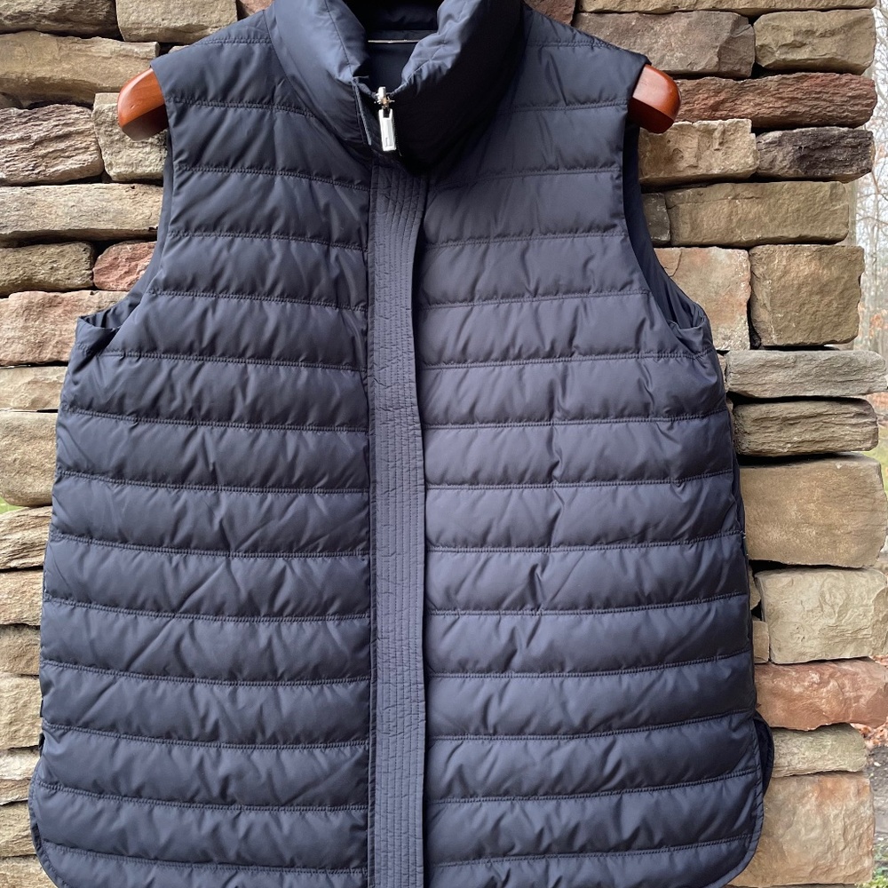 Lafayette 148 New York Reversible Down Vest Sz L